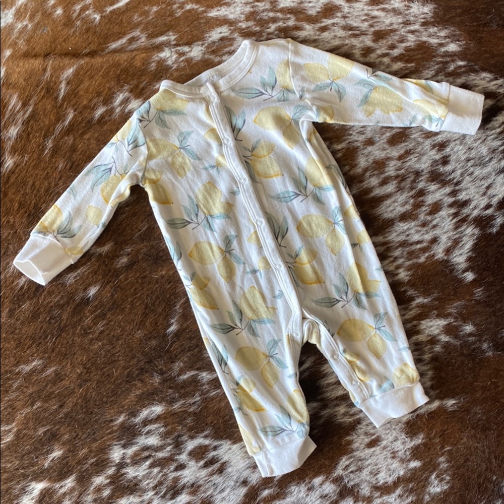 Modern Moments by Gerber baby girls’ lemon onesie - Picture 1 of 5
